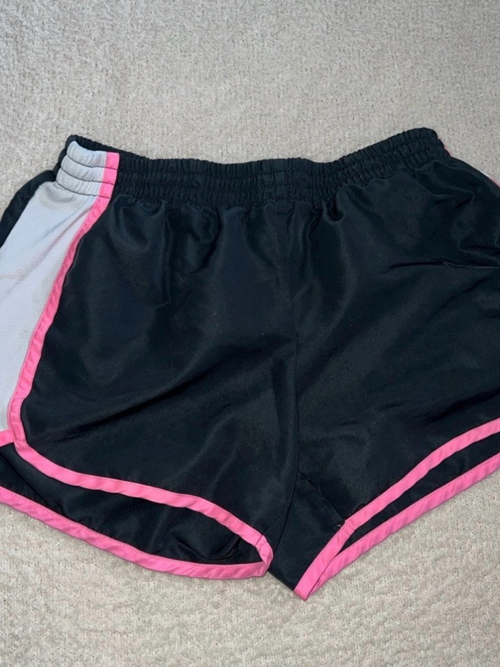 Danskin Now Black Shorts with Pink Trim